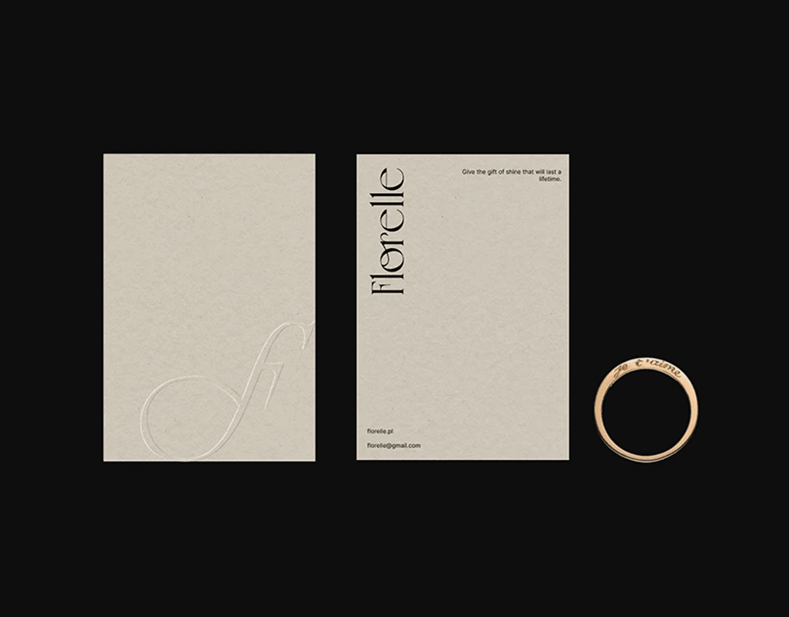 Florelle branding stationery and packaging mockup